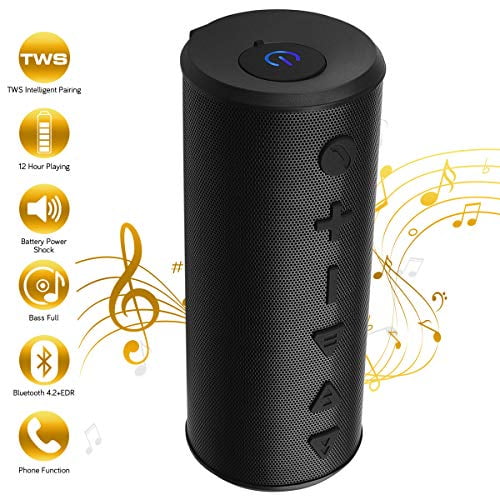TWS Bluetooth Speakers Portable Wireless Speaker with Bluetooth 20W Big Migicbox Stereo Speaker with Bass Loud Volume Built-in Mic 12Hour Playtime for Cell Phone Android Home Outdoor Party Travel